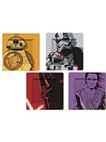 Talerze Gwiezdne wojny BB-8, Szturmowiec, Kylo Ren i płytki plazmowe (zestaw 4 sztuk)