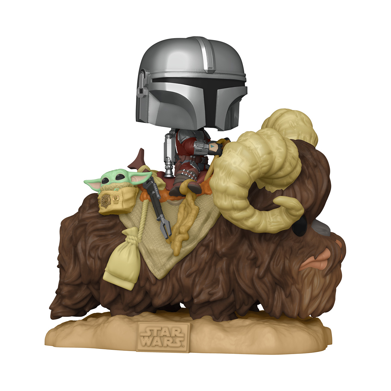 Mandalorian i Baby Yoda na Banthovi Funko POP figurka